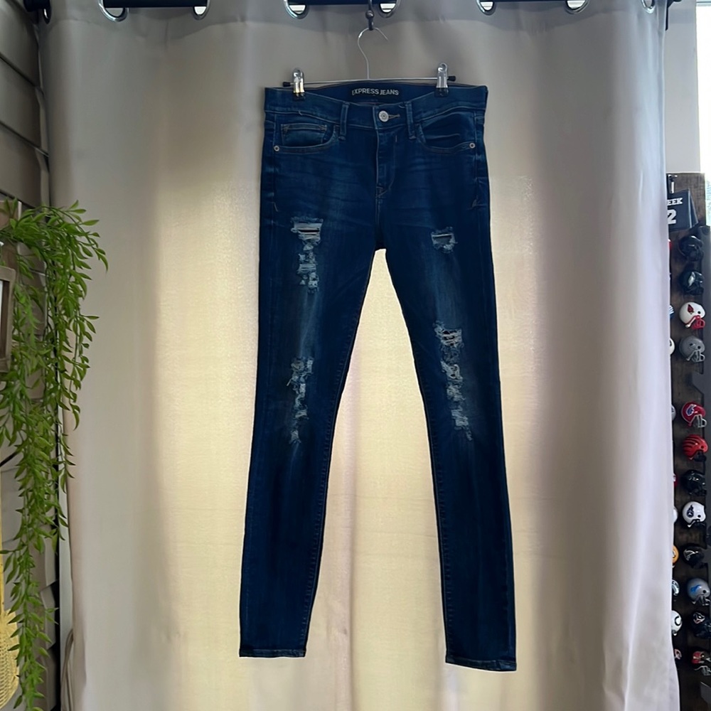 Express mid rise legging jeans